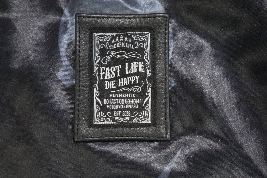 Leather Diamond Stitch Vest