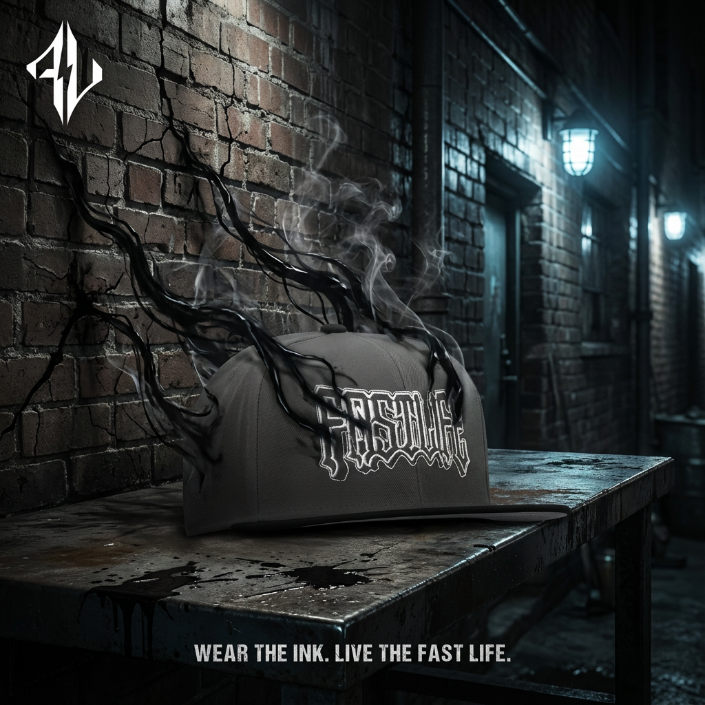 Outlaw Script Snapback Hat