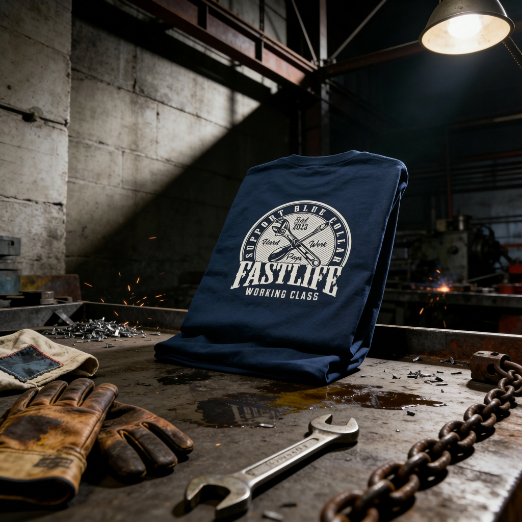 Support Blue Collar Tee