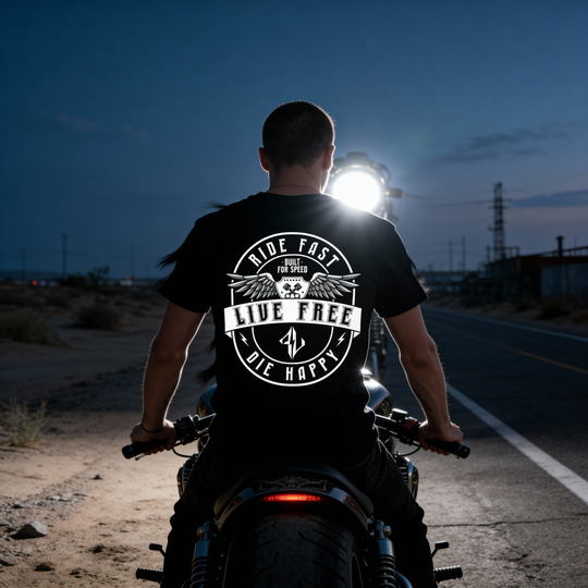 Ride Fast Live Free Tee