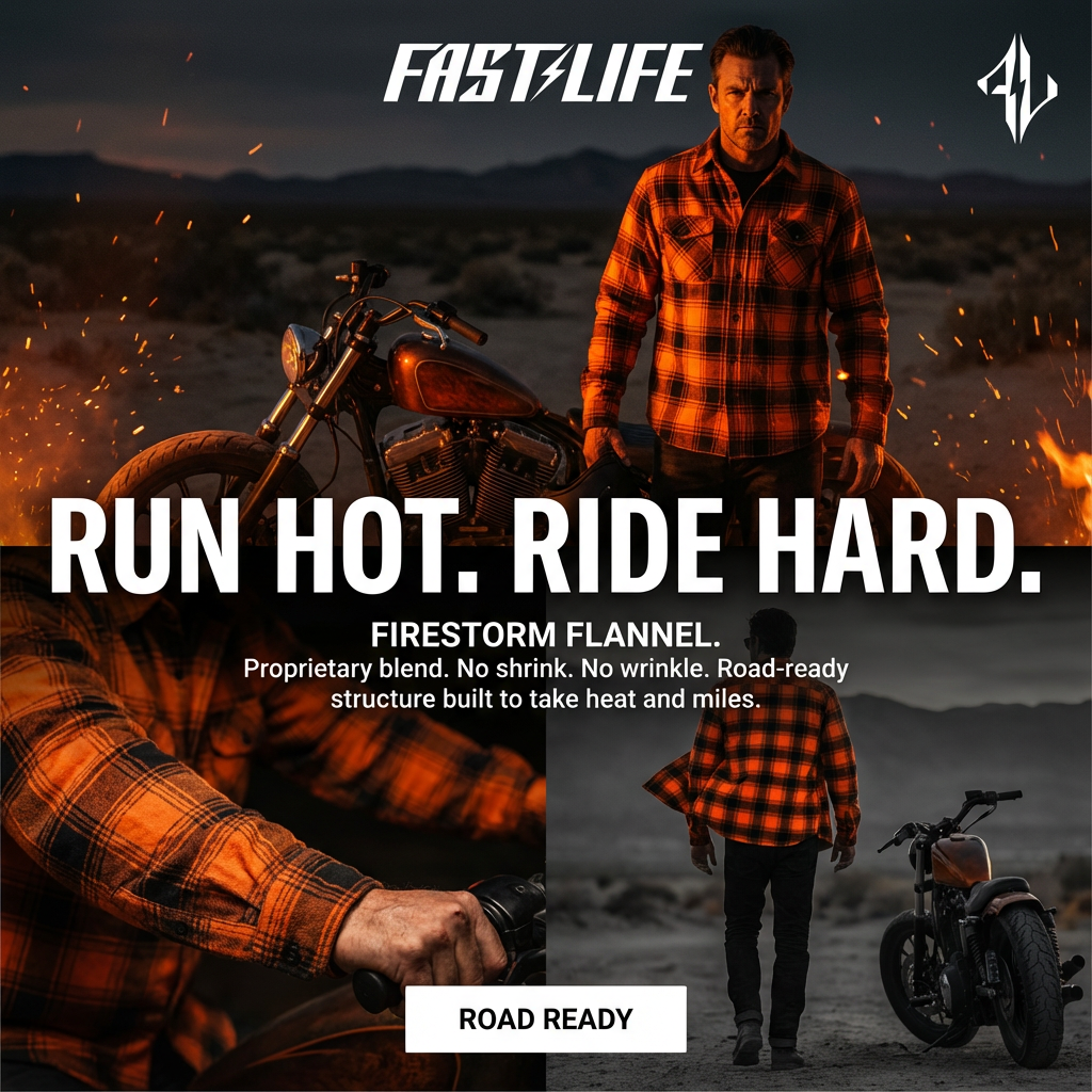 Firestorm Orange Flannel