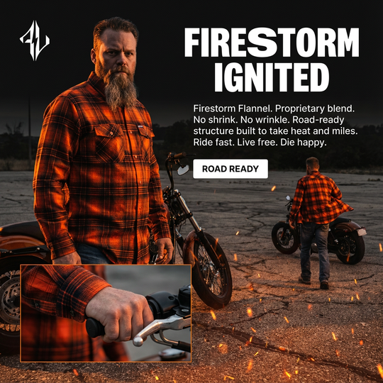 Firestorm Orange Flannel