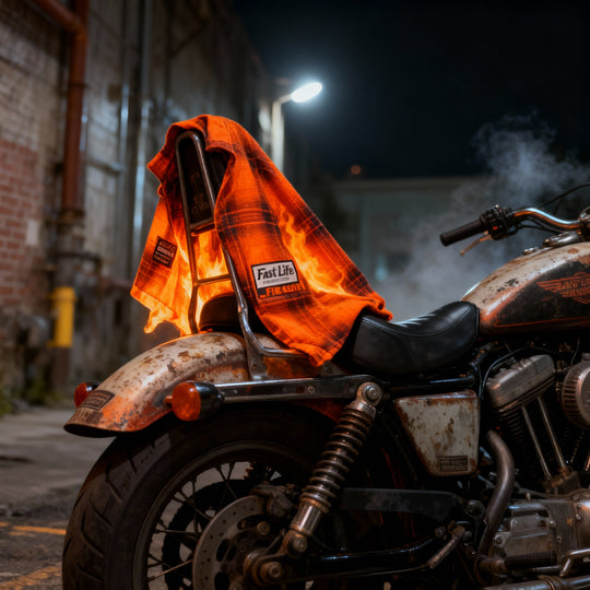 Firestorm Orange Flannel