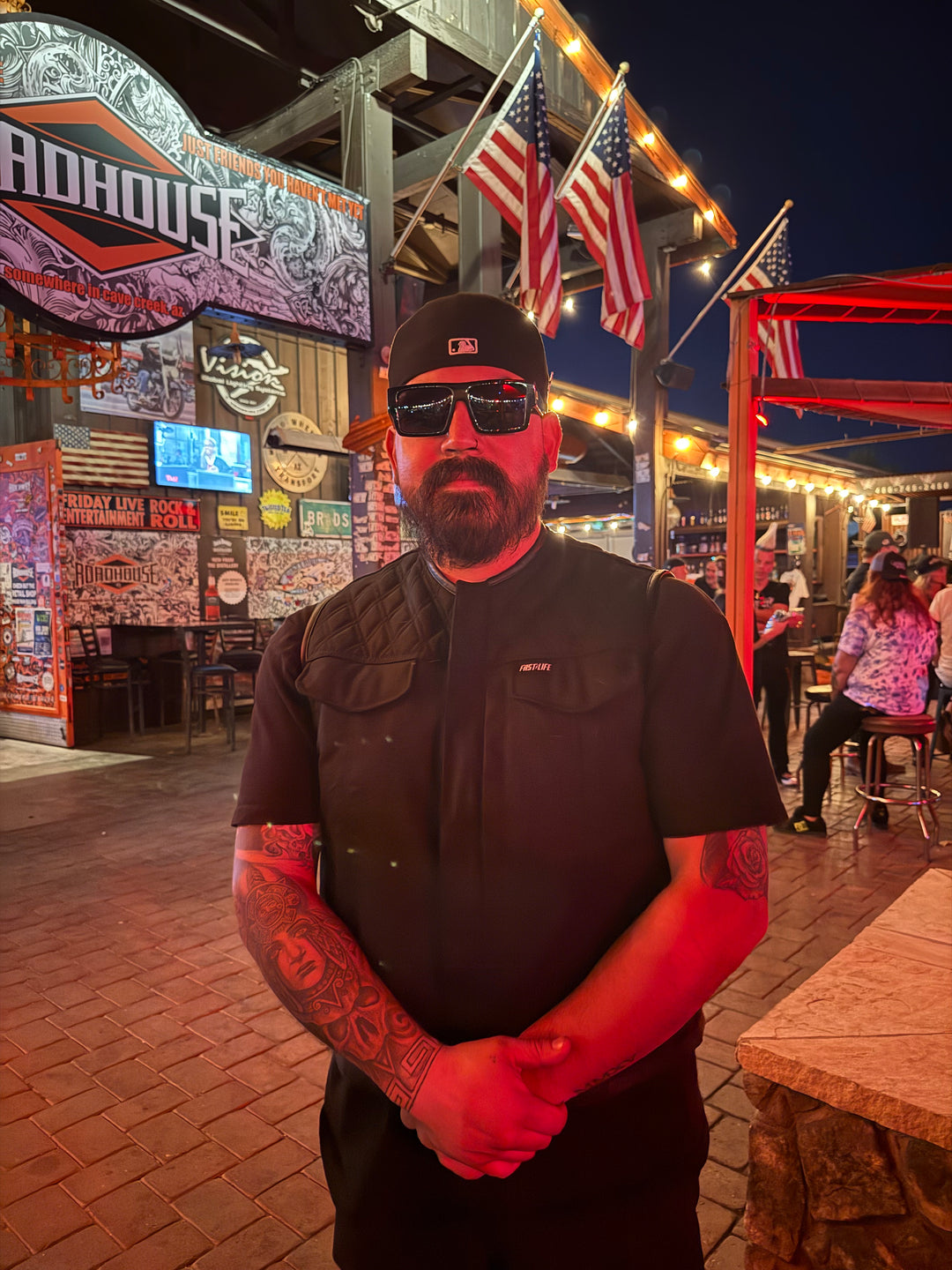 Canvas Diamond Stitch Vest