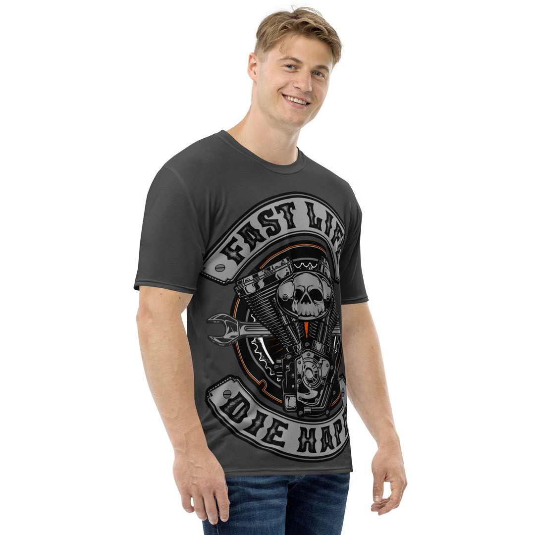 Casual motorcycle gear and apparel including motocross, Harley Davidson clothing for men and women, and outlaw biker clothes with Fast Life Club Style Dye Sub design1