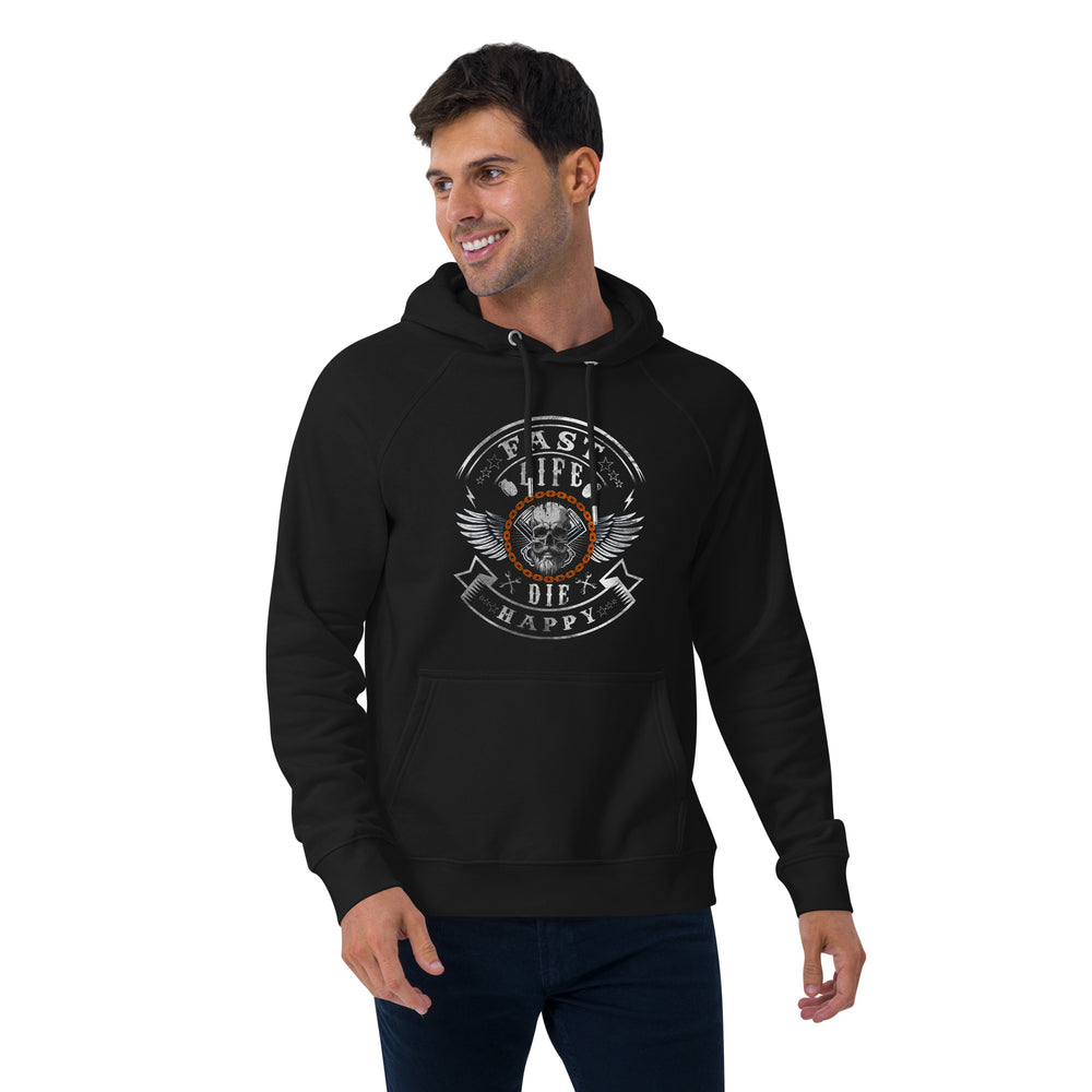 Fast Life Biker Hoodie with casual motorcycle gear and Harley Davidson apparel4