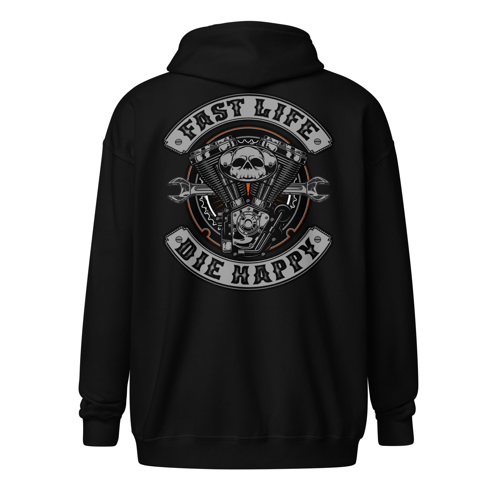 Fast Life Club Style Zip Hoodie among various casual motorcycle gear and apparel including Harley Davidson clothing for men and women1