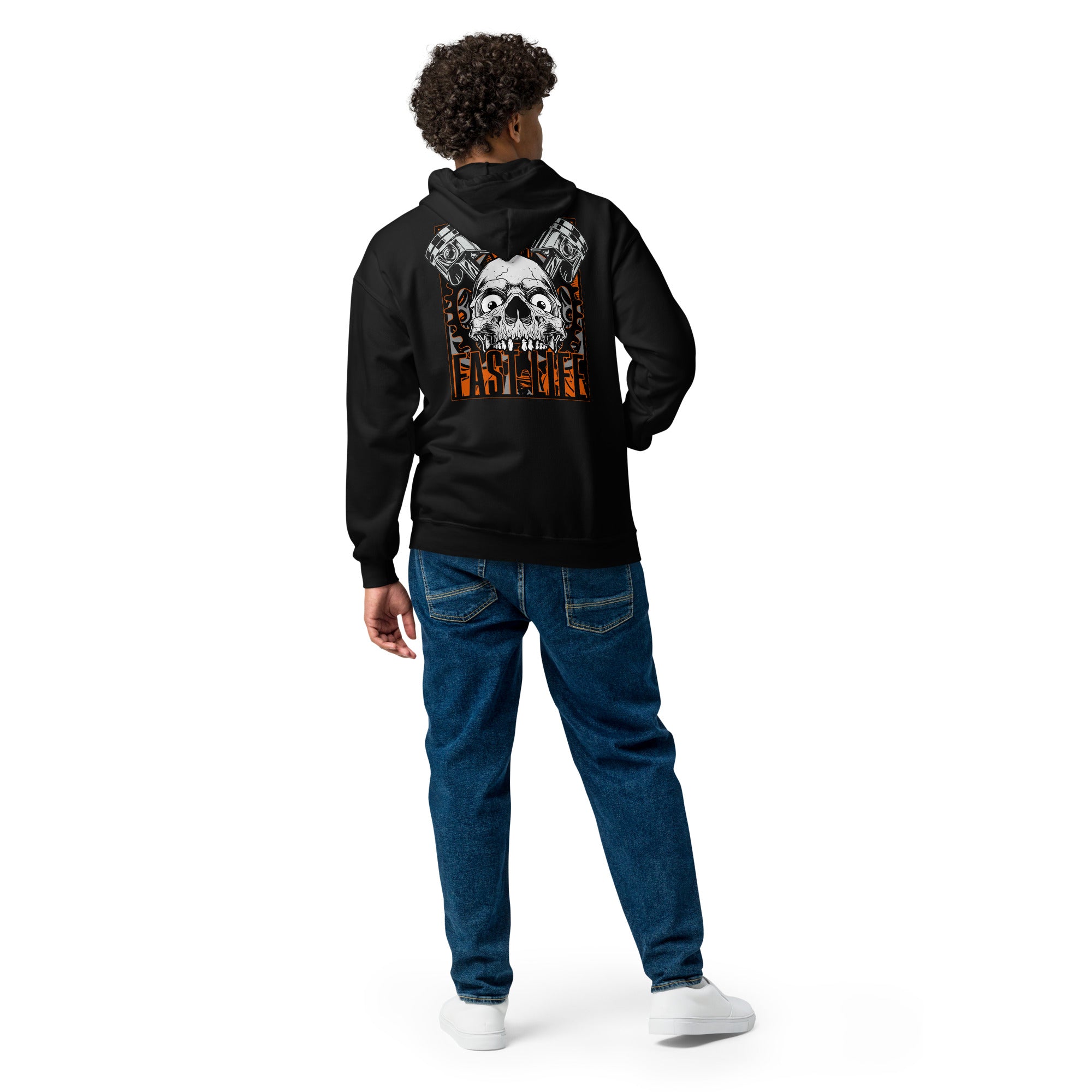 Fast Life Spade Zip Hoodie casual motorcycle gear and apparel including motocross, Harley Davidson clothing for men and women0