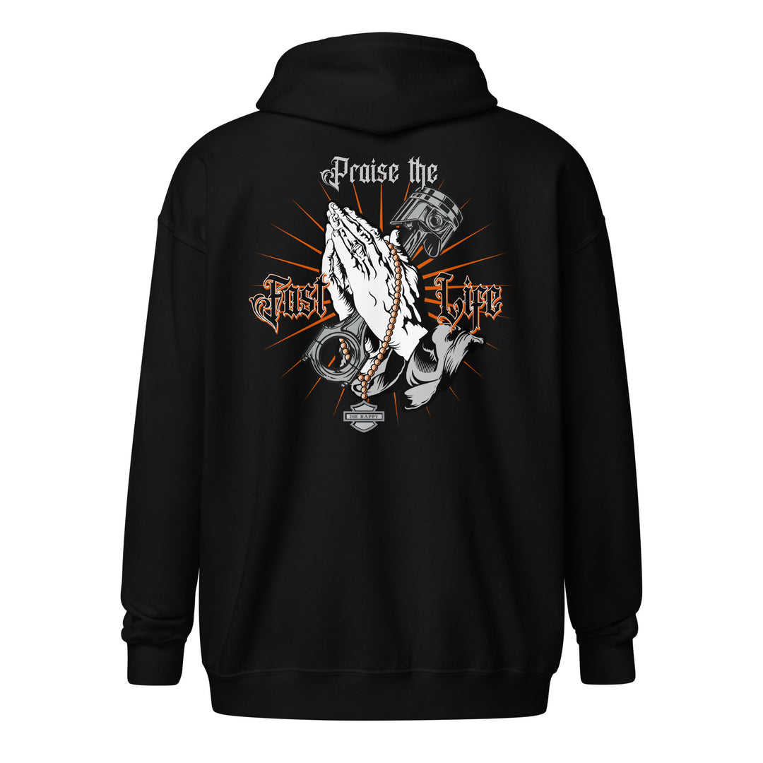 Fast Praise Zip Hoodie casual motorcycle gear and apparel including motocross, Harley Davidson clothing for men and women0