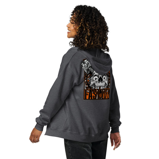 Fast Life Spade Zip Hoodie casual motorcycle gear and apparel including motocross, Harley Davidson clothing for men and women3