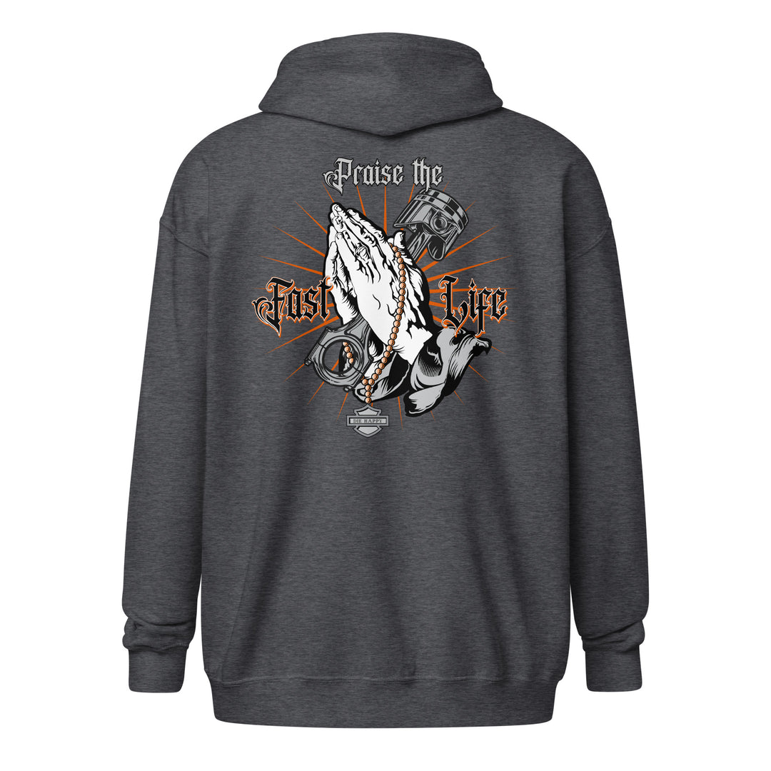 Fast Praise Zip Hoodie casual motorcycle gear and apparel including motocross, Harley Davidson clothing for men and women3