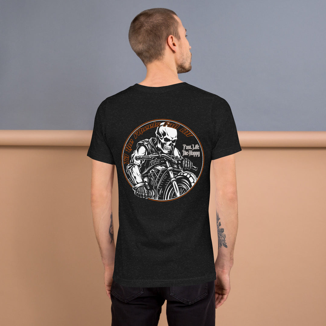 Casual motorcycle gear and apparel including motocross, Harley Davidson clothing for men and women, and outlaw biker clothes with 'Til the Wheels Fall Off' theme5