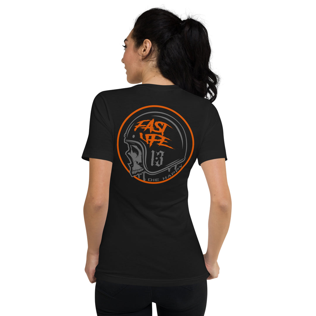 Women's V-Neck Fast Skully casual motorcycle gear and apparel with Harley Davidson branding1