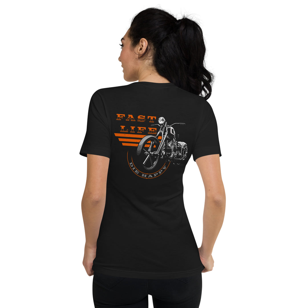 Women's Fast Life Springer V-Neck casual motorcycle gear and Harley Davidson apparel2